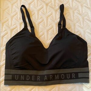 Under Armour Women's Black Sports Bra with Gray Accents